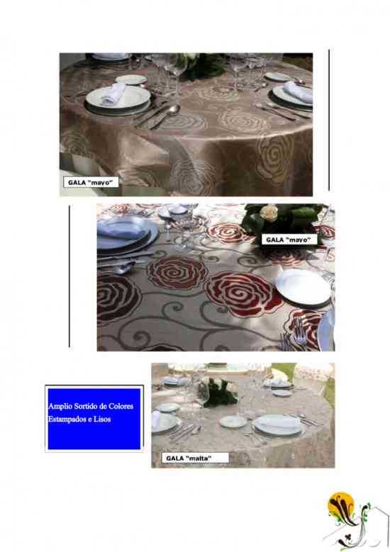 Toalhas de Mesa para catering, casamentos, festa no jardim - 3