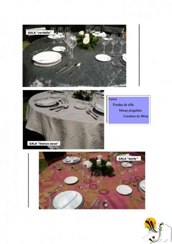 Toalhas de Mesa para catering, casamentos, festa no jardim - 5